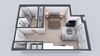 Kado NW Studio One Bathroom S4 Floor Plan Kado NW Studio One Bathroom S4 Floor Plan